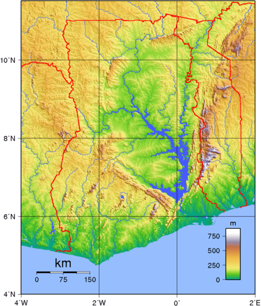 ملف:Ghana Topography.png