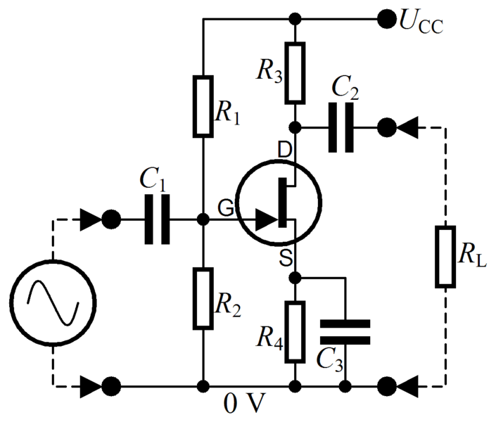 ملف:Common Source amplifier.png