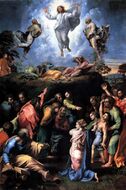 لوحة للرسام Raphael Transfiguration, 405 x 278 cm