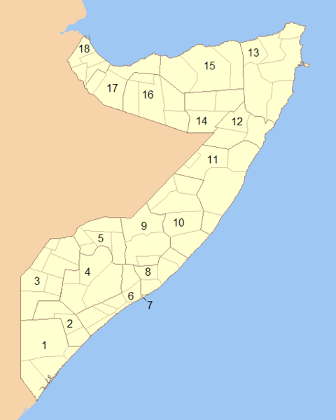 ملف:Somalia Numbered Regions.png
