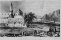 رسم للمسجد النبوي عام 1857