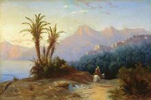 منظر طبيعي من إيطاليا، 1852.
