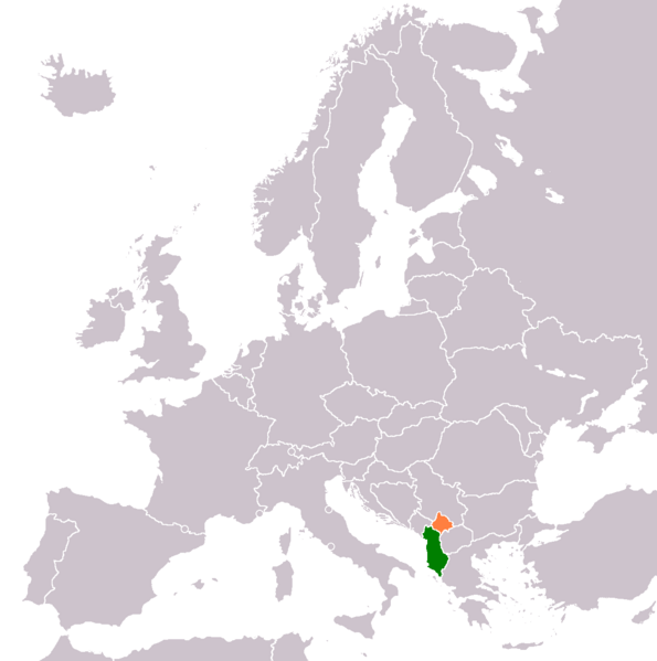 ملف:Albania Kosovo Locator.png