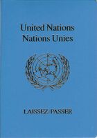 Front of a UN laissez-passer