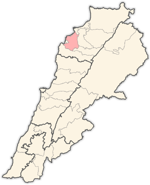 ملف:Lebanon districts Koura.png